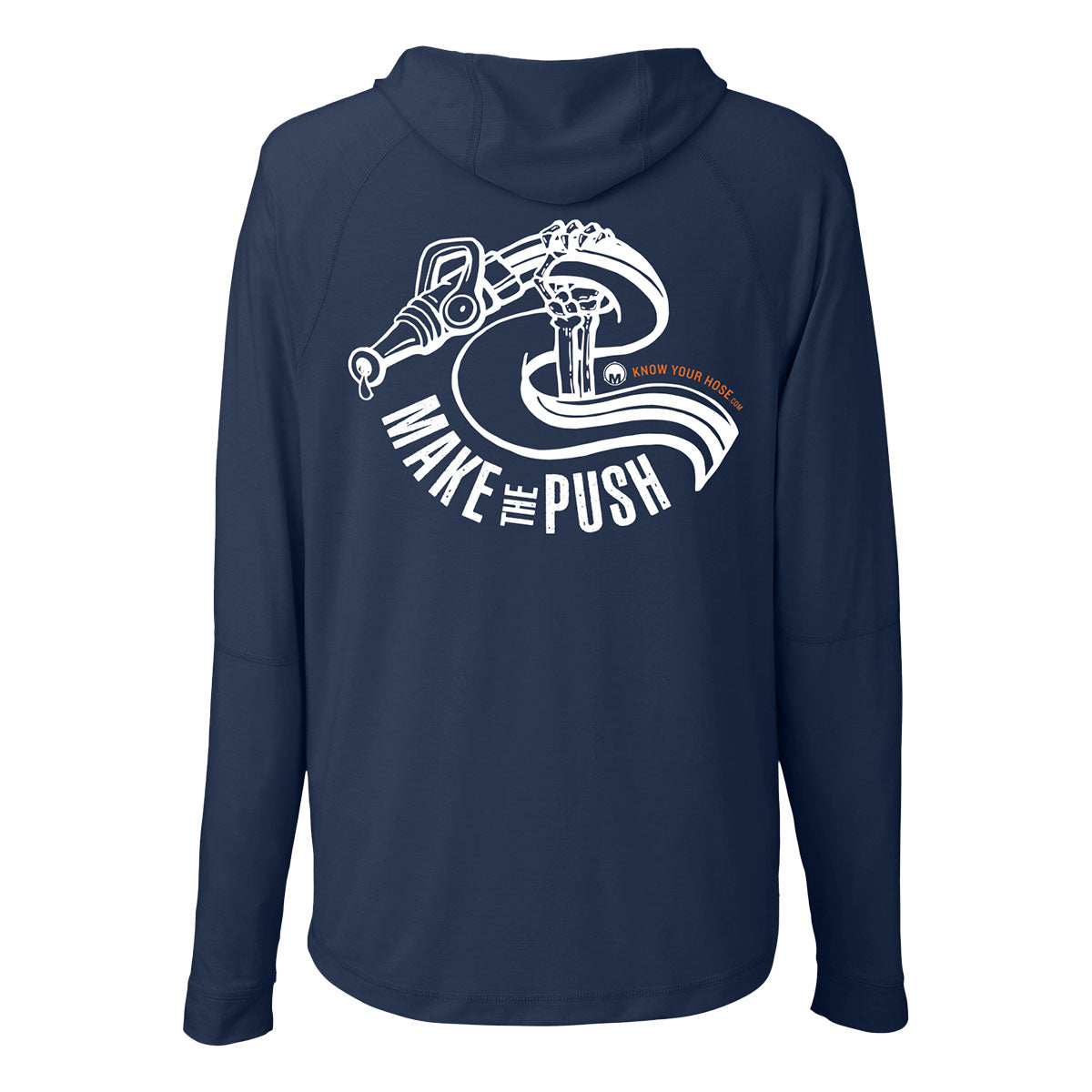 MAKE THE PUSH Skeleton Hose – T-shirt à manches longues et capuche performant unisexe