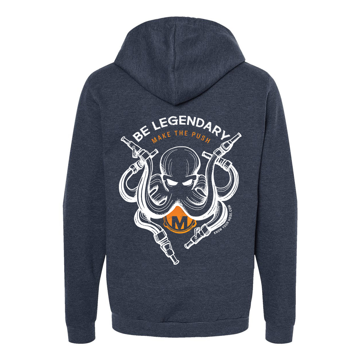 BE LEGENDARY Kraken – Zip Up Hooded Sweatshirt – UNISEX