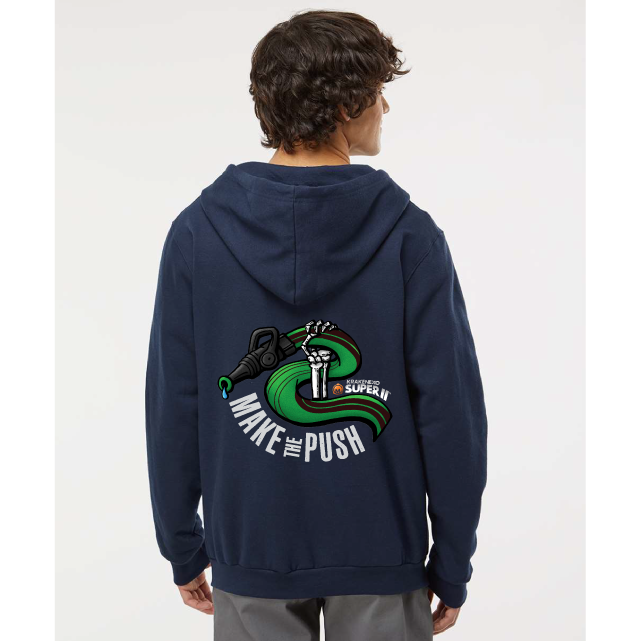 SUPER II MAKE THE PUSH – Zip Up Hooded Sweatshirt – UNISEX