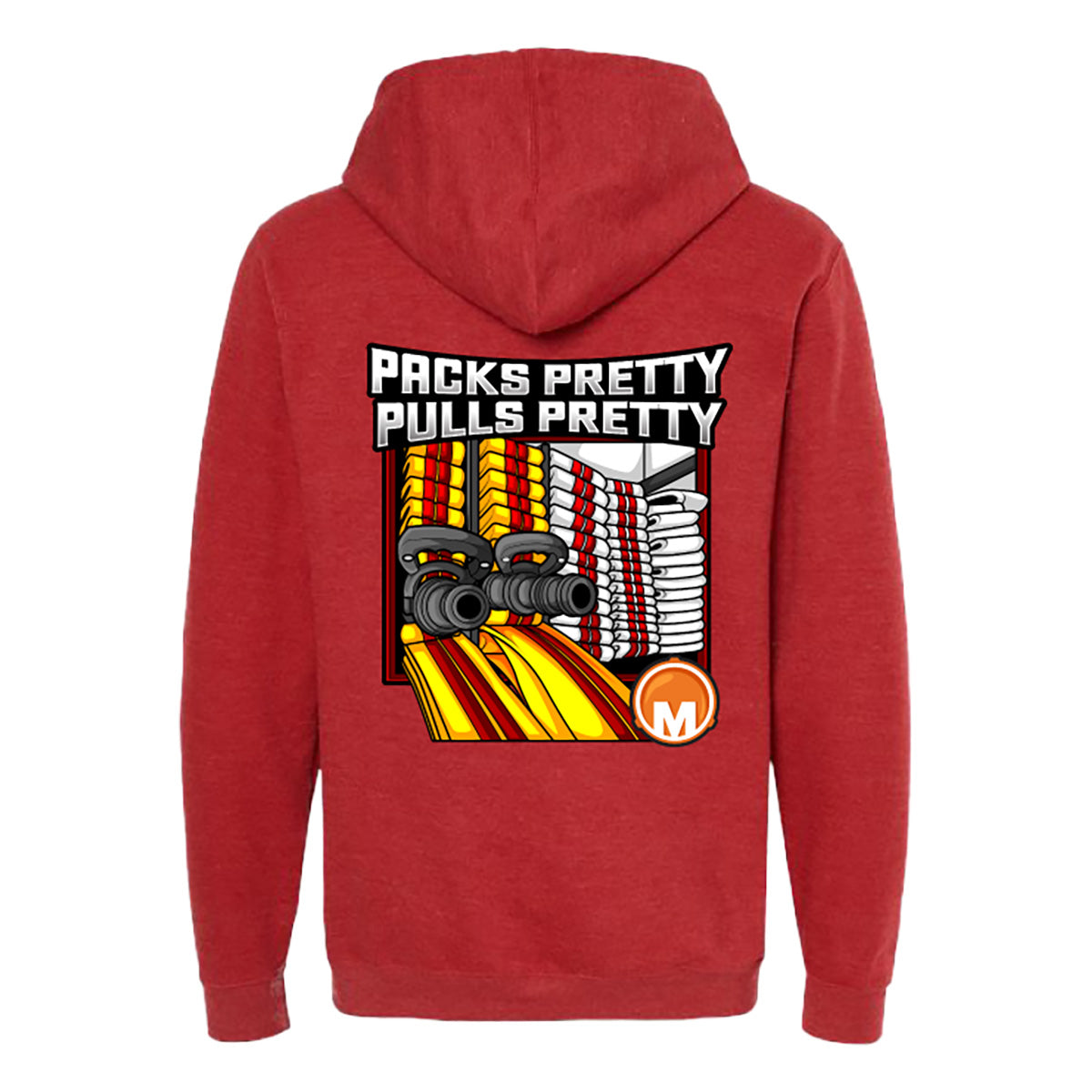 PACKS PRETTY, PULLS PRETTY – Pullover Hooded Sweatshirt – UNISEX