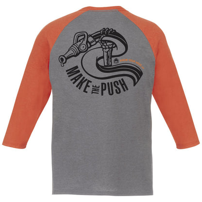 MAKE THE PUSH Skeleton Hose – T-shirt de baseball UNISEXE