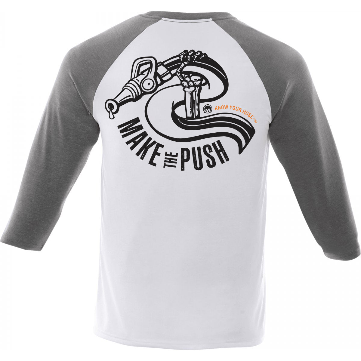 MAKE THE PUSH Skeleton Hose – T-shirt de baseball UNISEXE