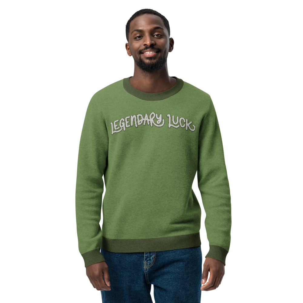 LEGENDARY LUCK Knitted Crew Neck Sweater