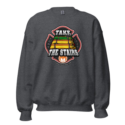 TAKE THE STAIRS – FDNY Maltese Cross (front) – Unisex Sweatshirt
