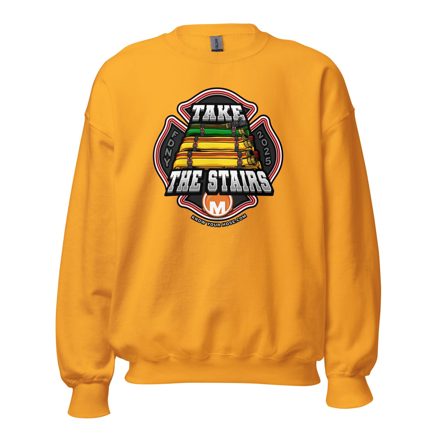 TAKE THE STAIRS – FDNY Maltese Cross (front) – Unisex Sweatshirt