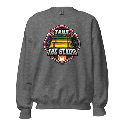 TAKE THE STAIRS – FDNY Maltese Cross (front) – Unisex Sweatshirt