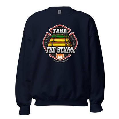 TAKE THE STAIRS – FDNY Maltese Cross (front) – Unisex Sweatshirt